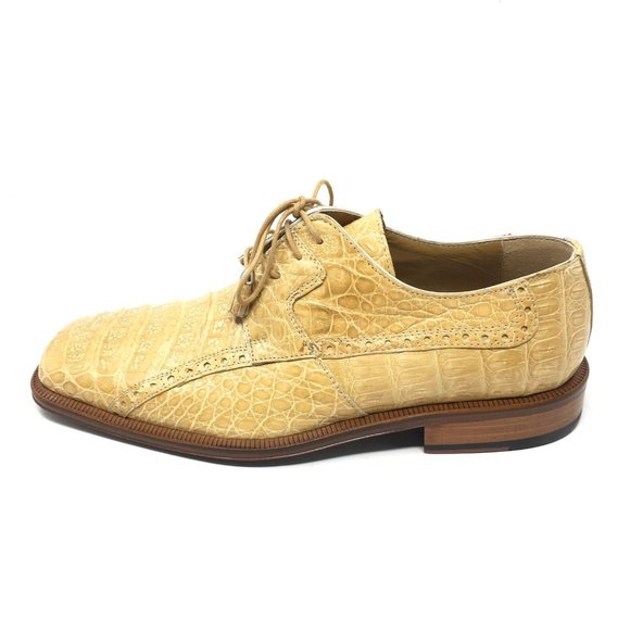 NEW David Eden Oxfords Shoe Size 9 Beige Crocodile main image 4
